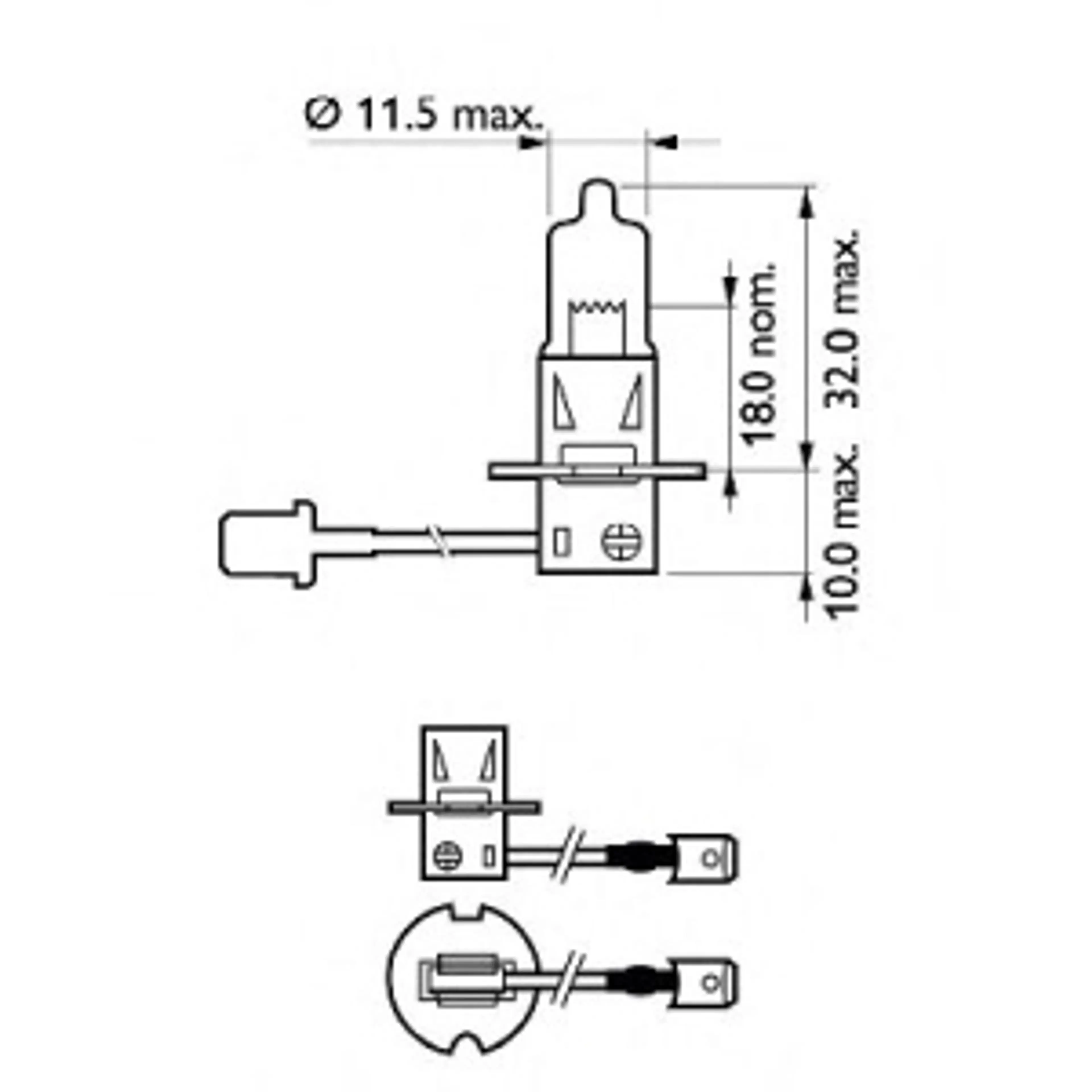 LAMP. H3  ECOVISION 12V55W PK22S