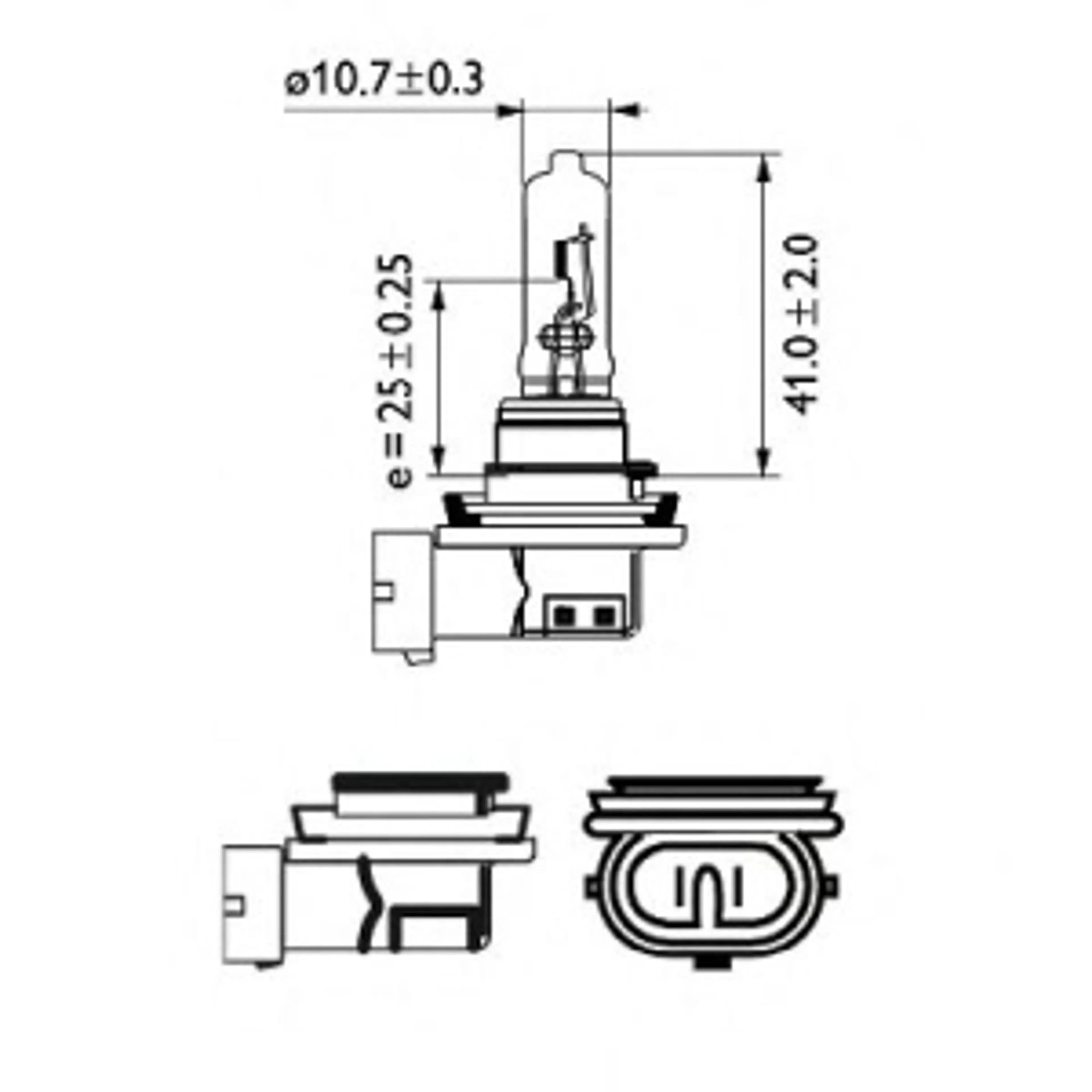 LAMPARA H9 STANDARD 12V65W PGJ19-5