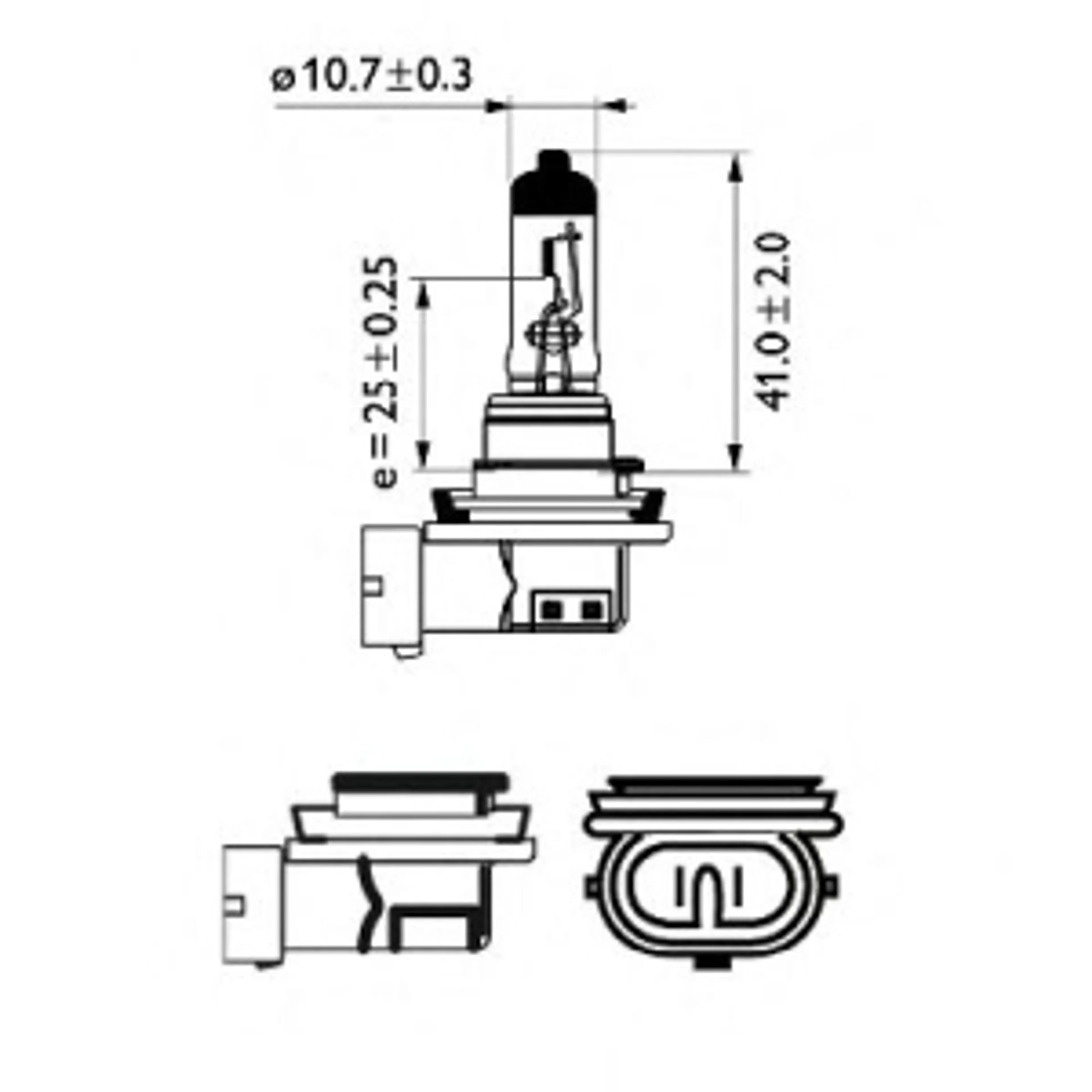 LAMP. H11  ECOVISION 12V55W PGJ19-2