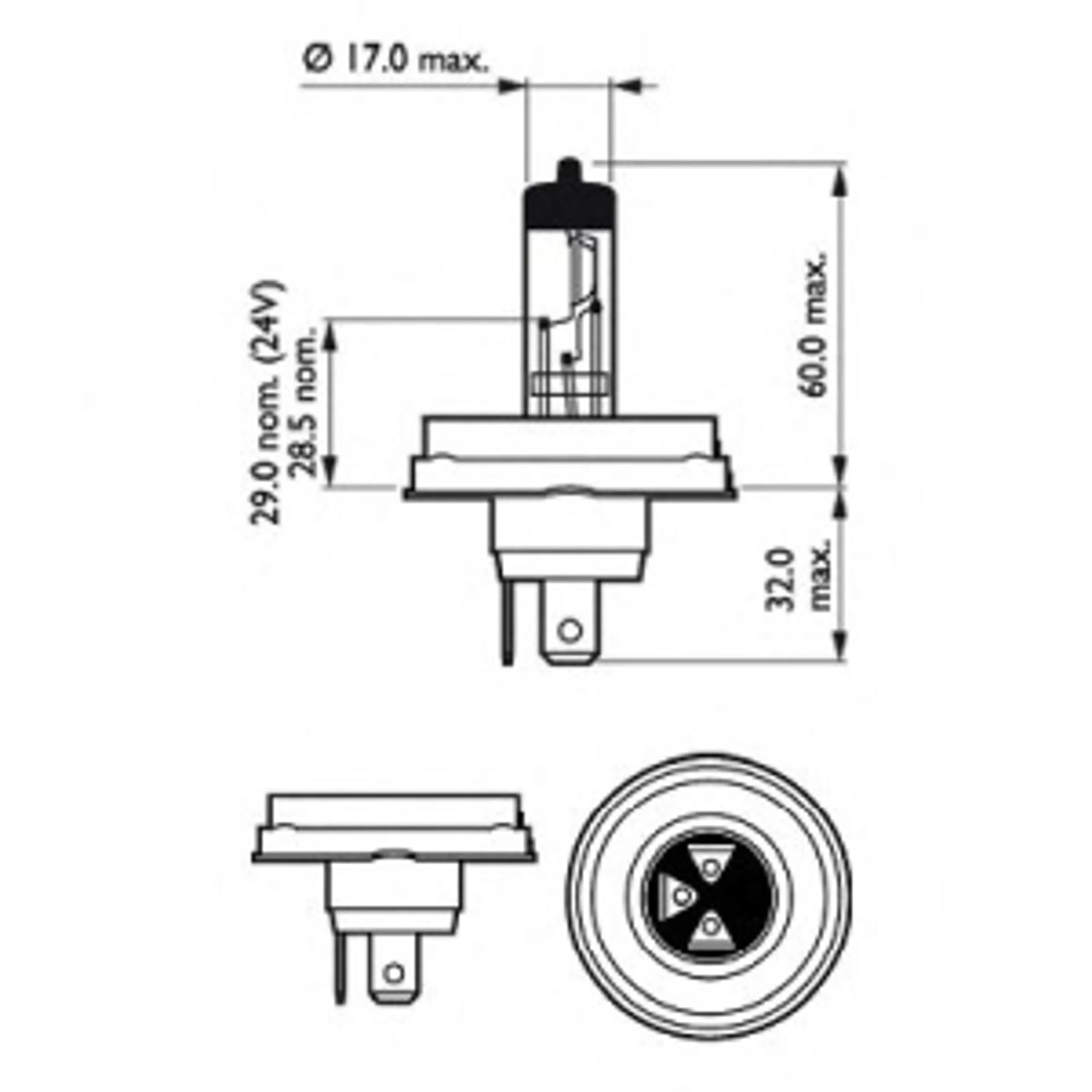 LAMP. R2 R2 VISION 12V45/40W P45T-4