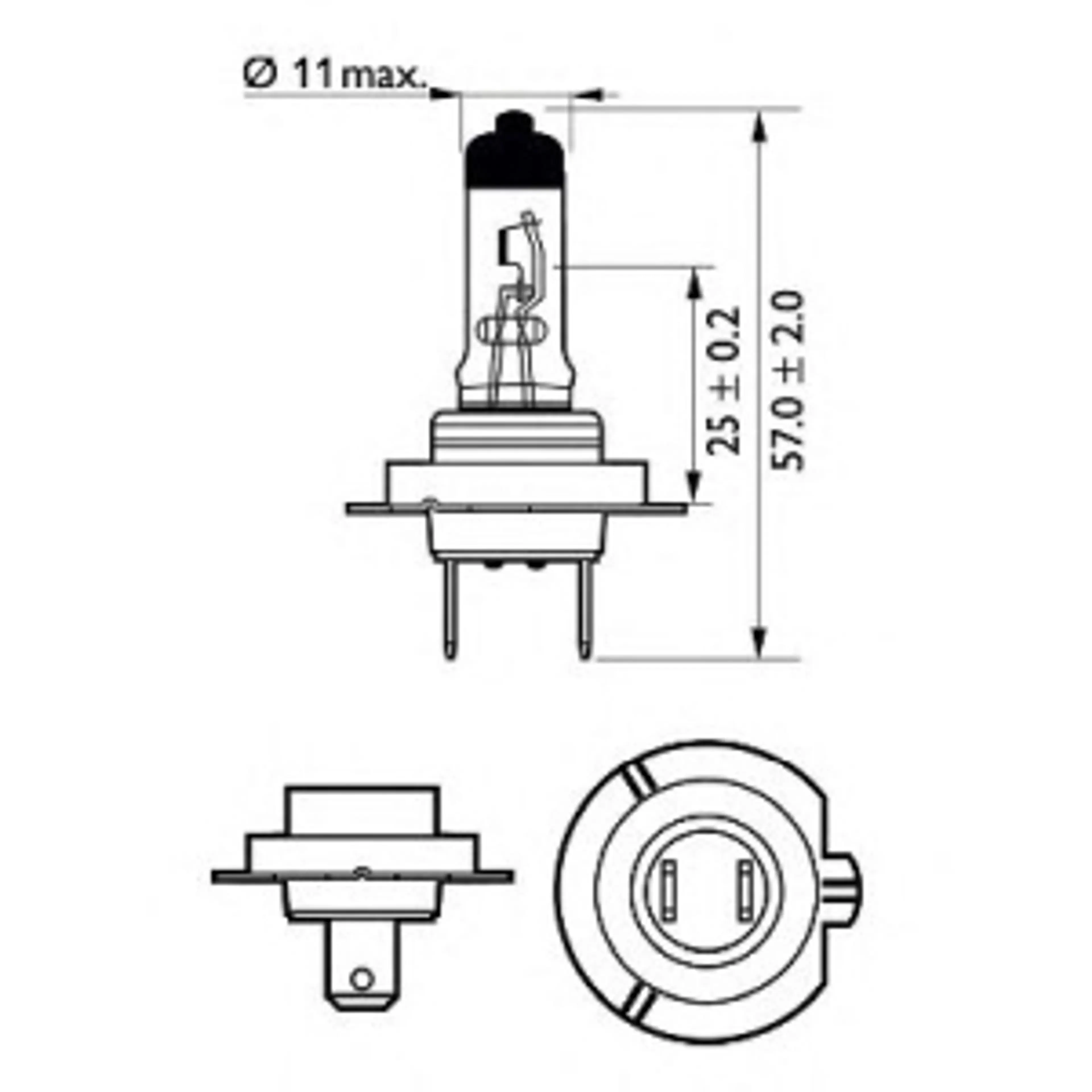 LAMP. H7  ECOVISION 12V55W PX26D