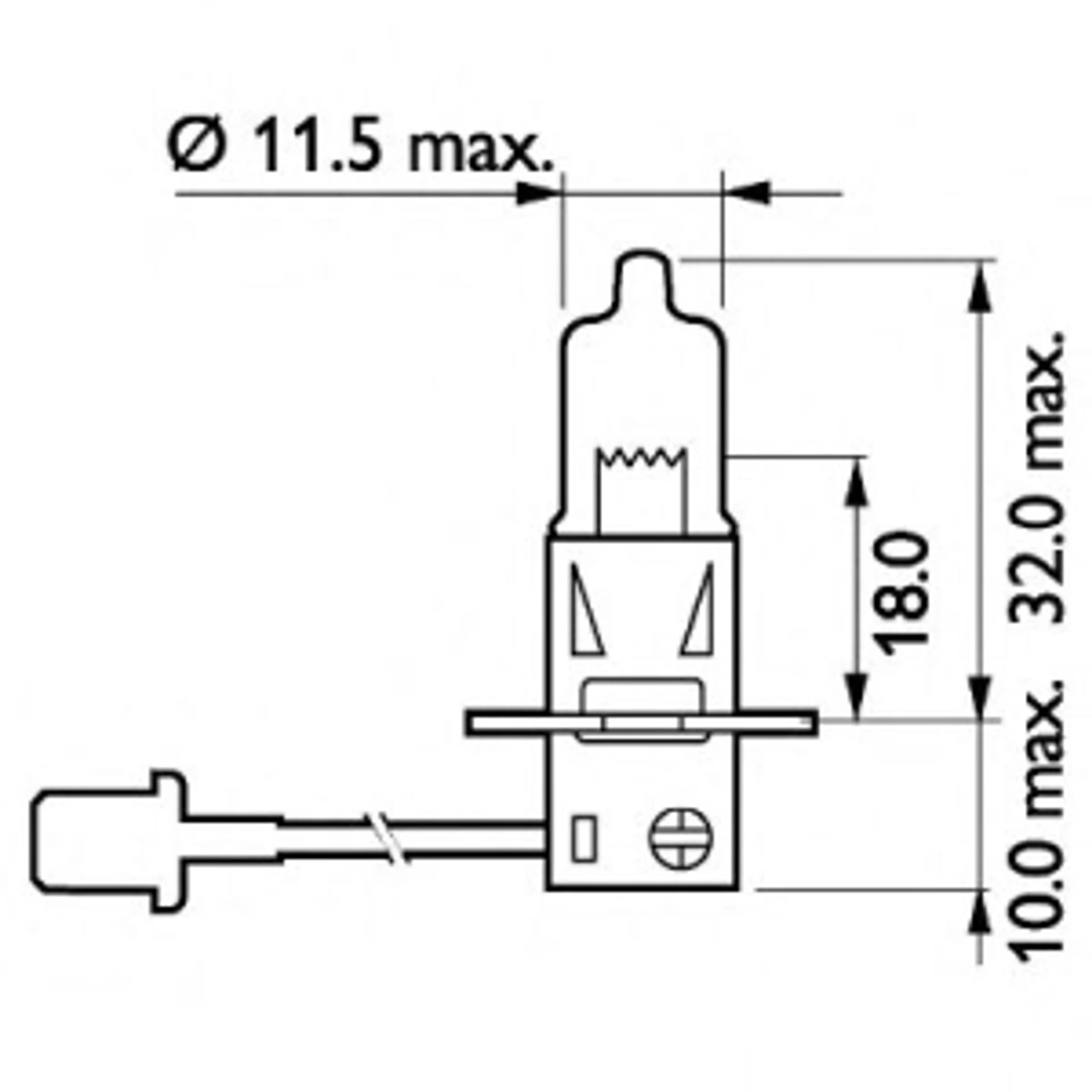 LAMP. H3  BLUE 24V70W PK22S