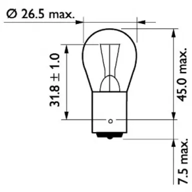 LAMPARA P21W STANDARD 24V21W BA15S