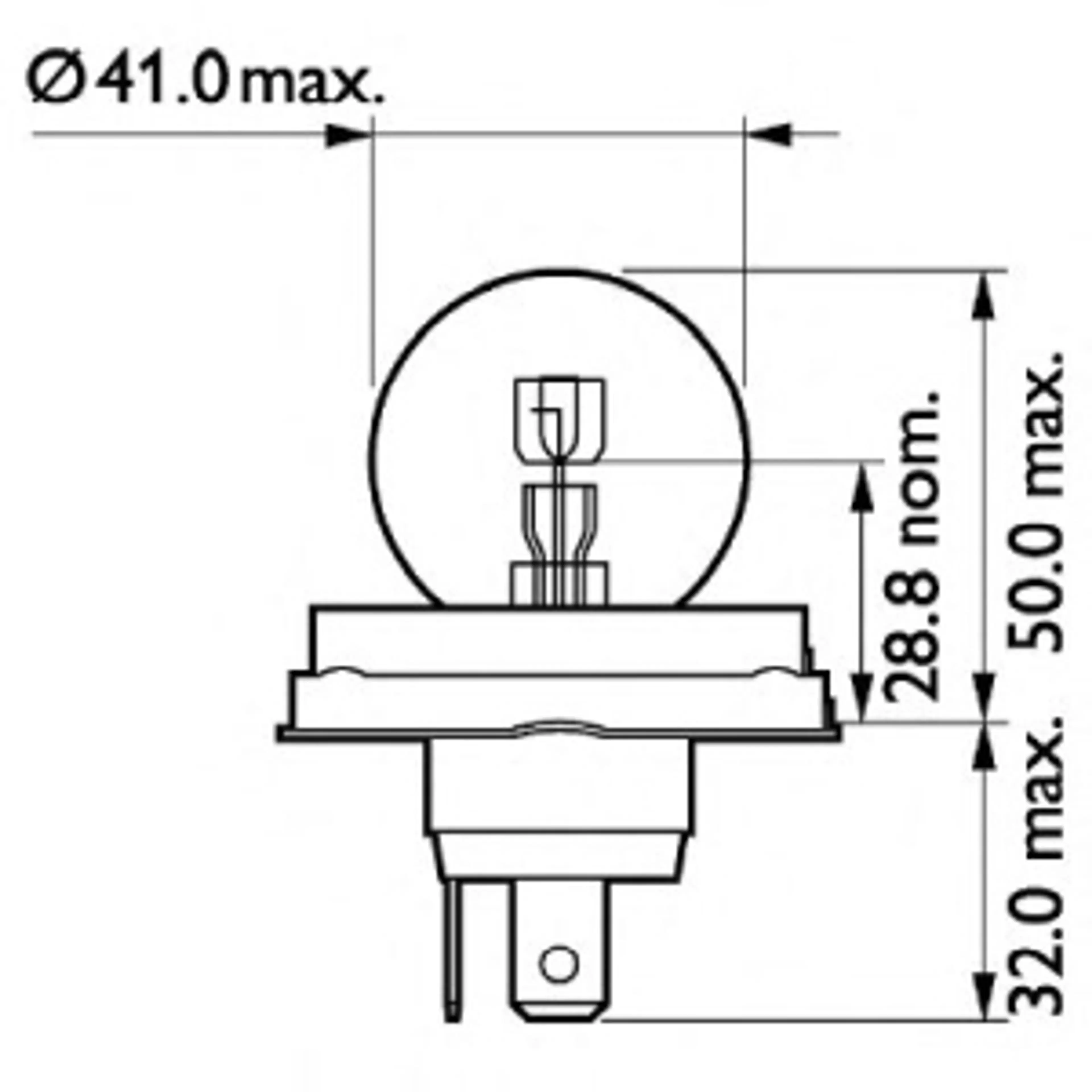 LAMP. R2 STANDARD 24V55/50W P45T-41