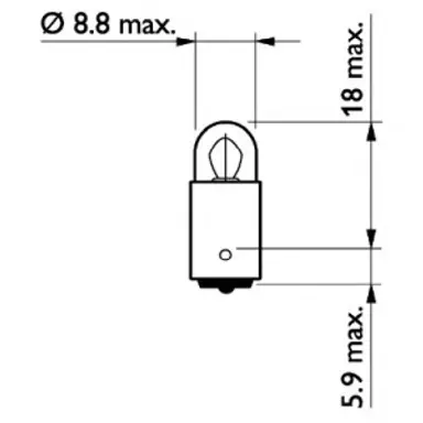LAMPARA T3W STANDARD 24V3W BA9S