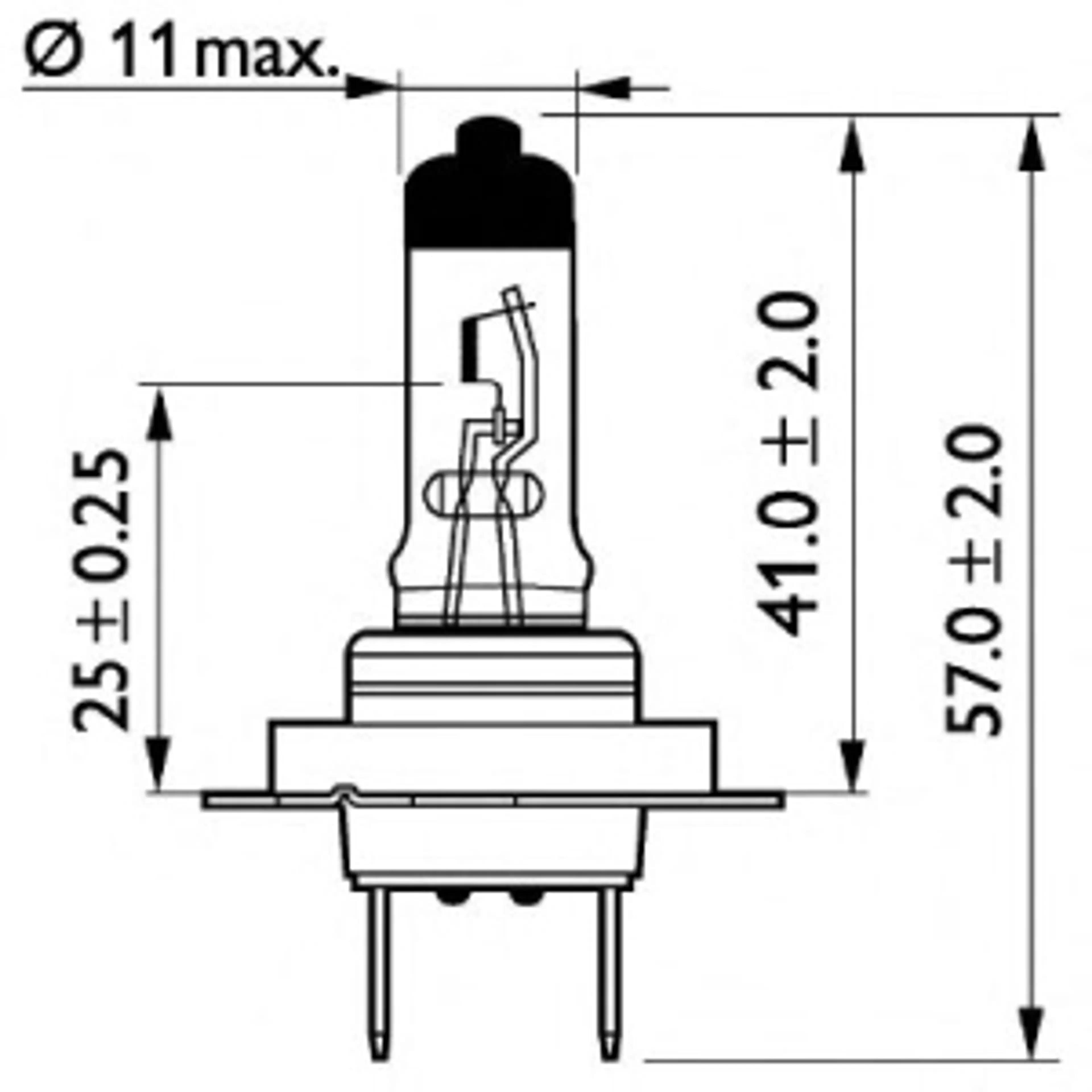 LAMP. H7  BLUE 24V70W PX26D