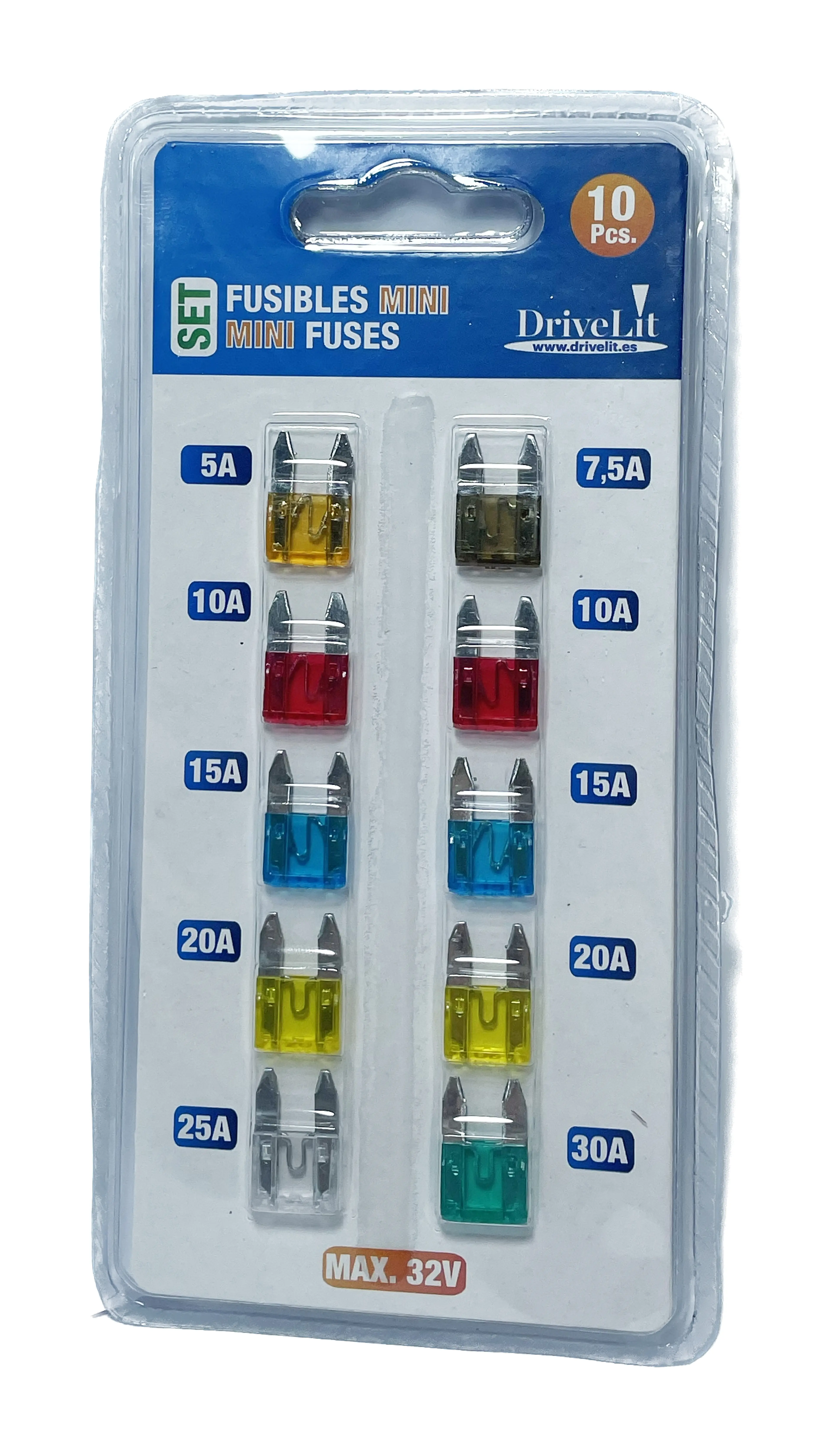 SET FUSIBLES MINI 10 UDS.