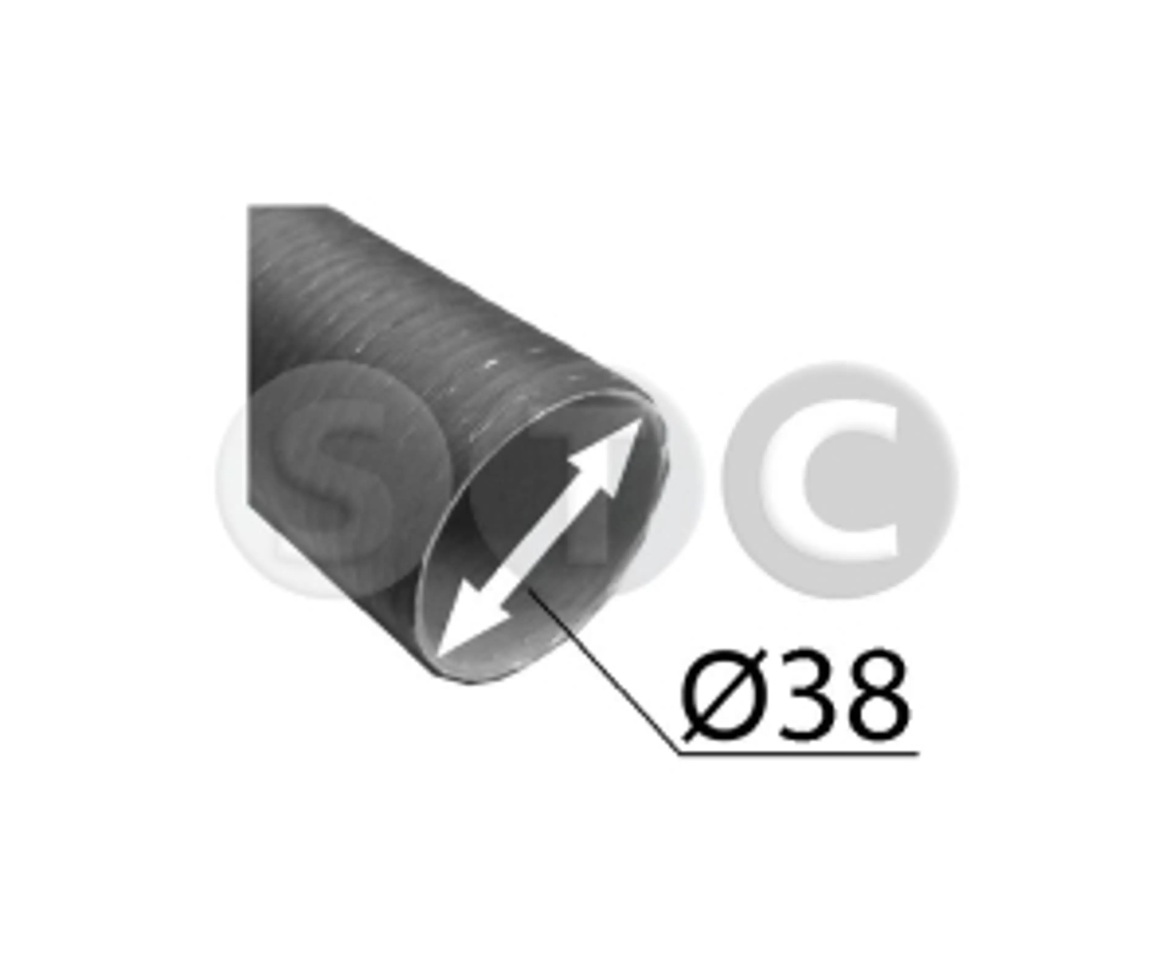 TUBO CARTOFLEX 38 MM