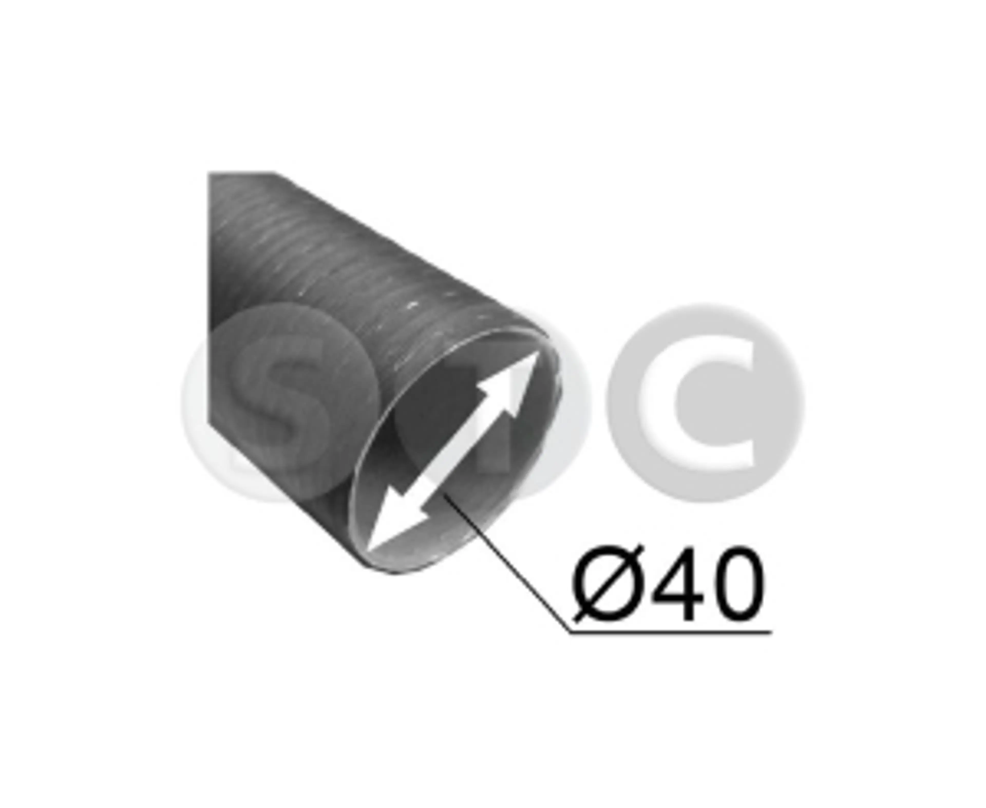TUBO CARTOFLEX 40 MM