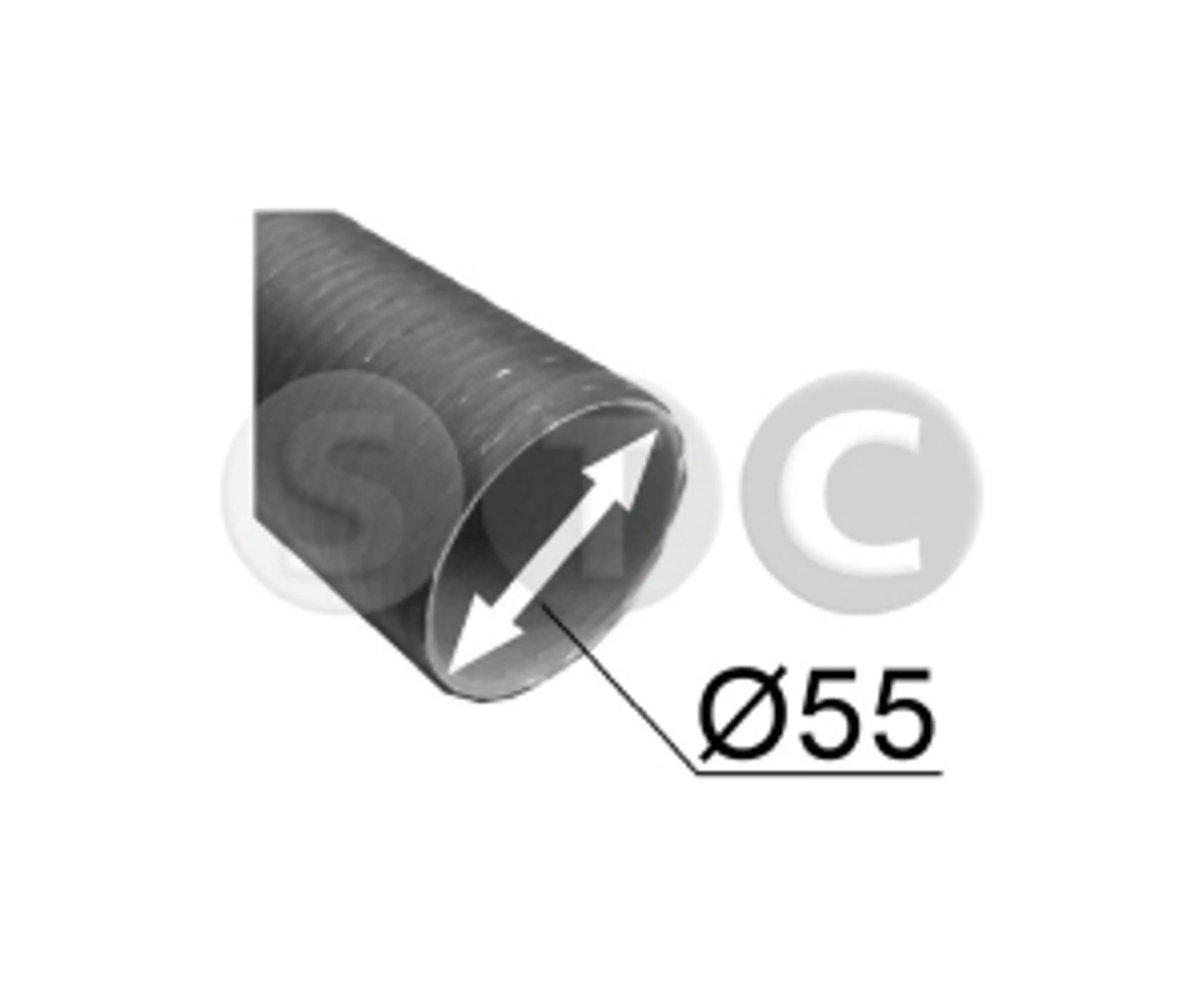 TUBO CARTOFLEX 55 MM