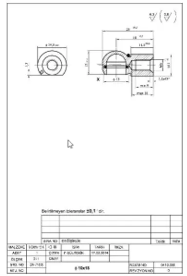 ROTULA METAL.L18 M6 BOLA 10MM