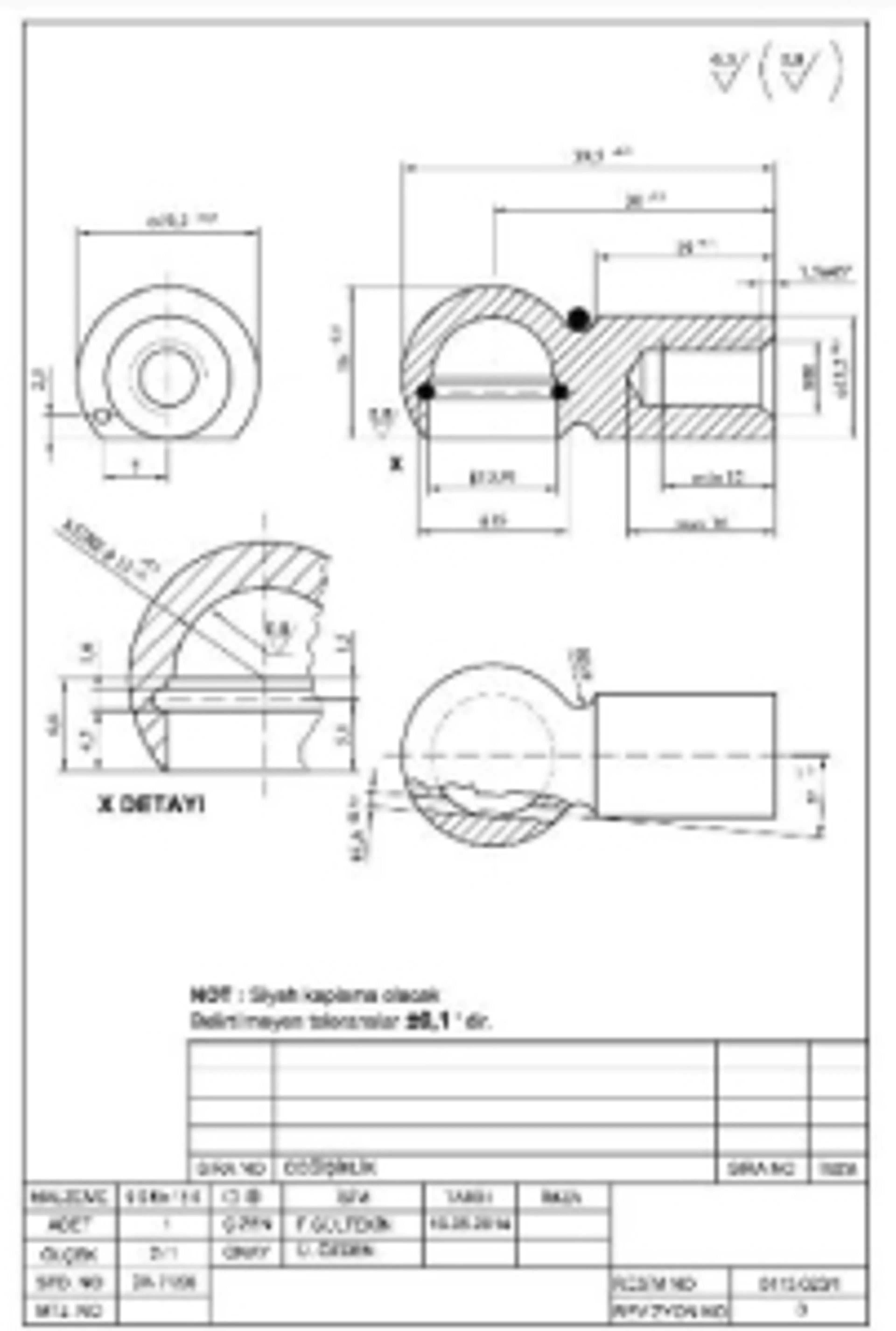 ROTULA METAL.CABEZA 13 L30 M8