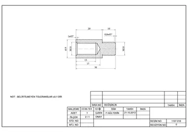 PROLONGADOR L.30 MM M10 DIAMETRO 14