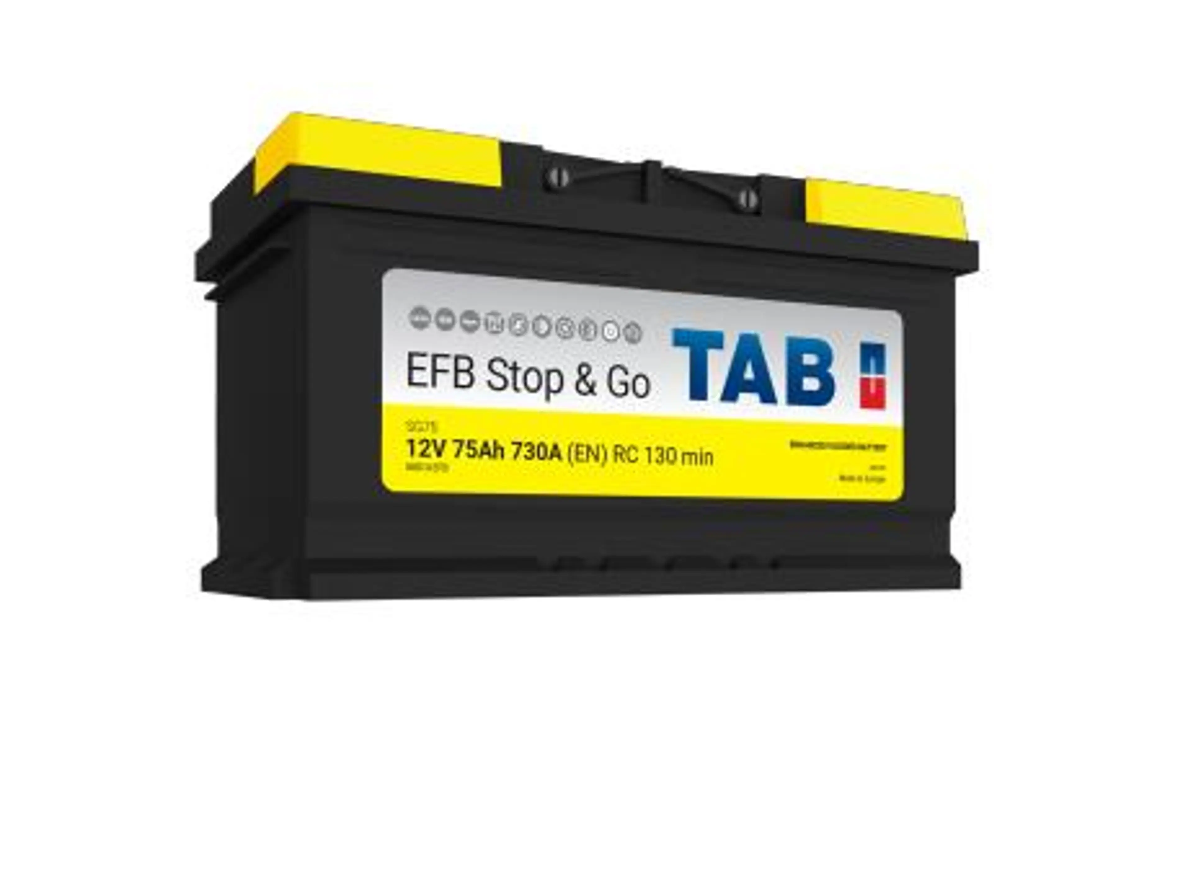 Batería TAB EFB SG75 75Ah 730A