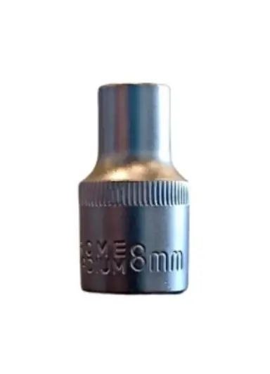 VASO CORTO 1/2" - 6 CARAS 8 MM