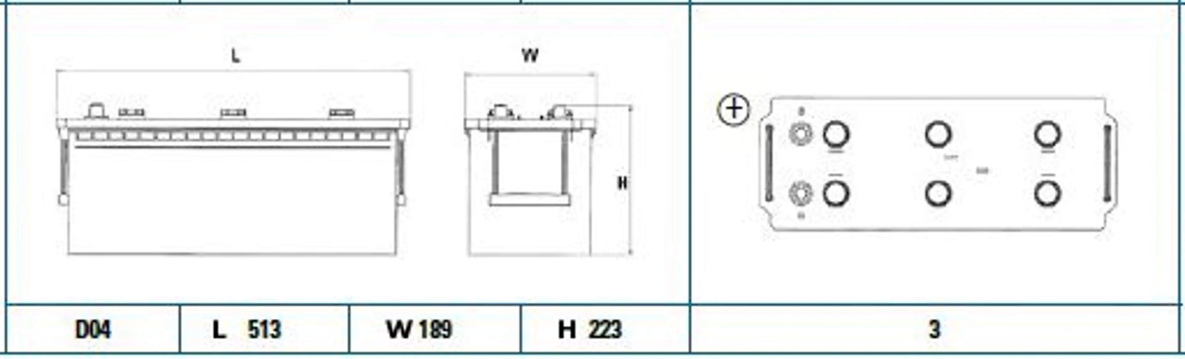 BATERIA 513X189X223 B.1