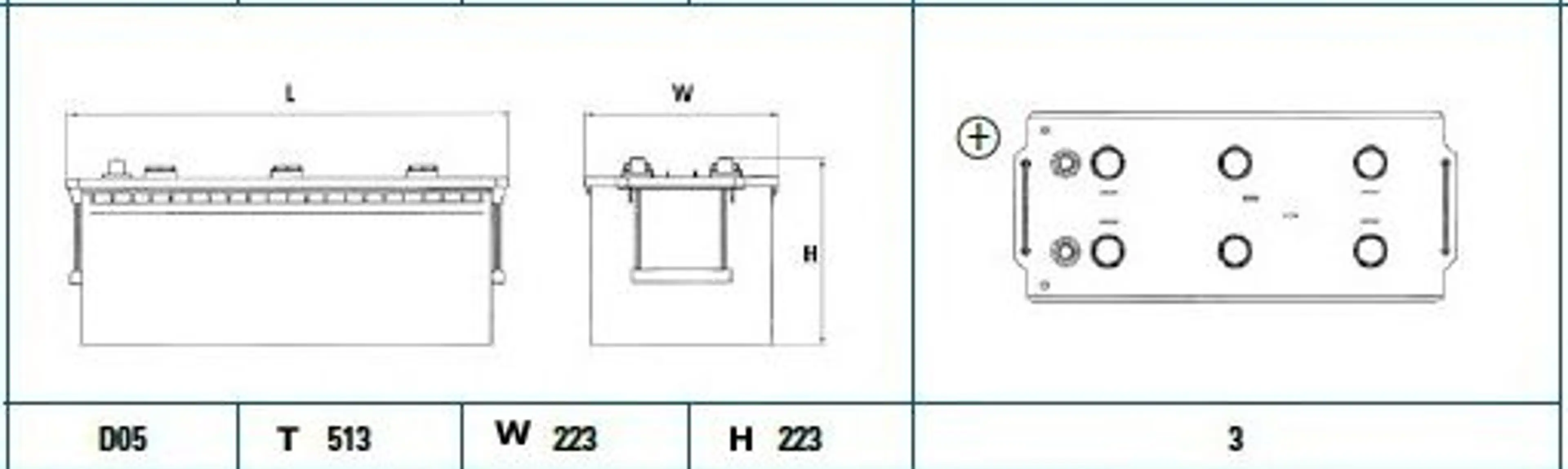 BATERIA 513X223X223 B.1