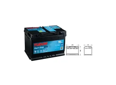 Batería Tudor EFB TL700 70Ah 720A