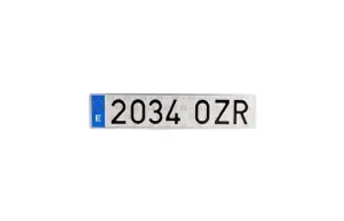 PLACA LARGA EUROPEA 520X110